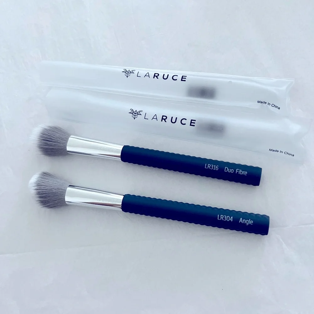 LARUCE LR304 ANGLE BRUSH (CHEEK) AND LR316 DUO FIBRE BRUSH